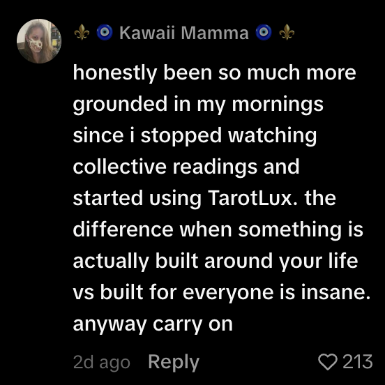 Community testimonial