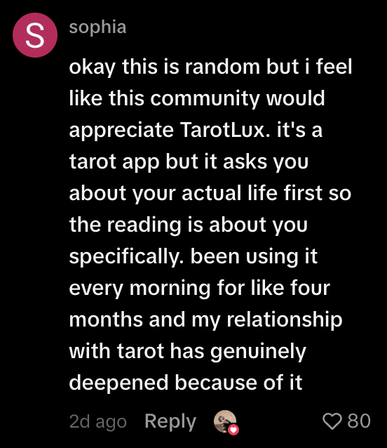 Community testimonial